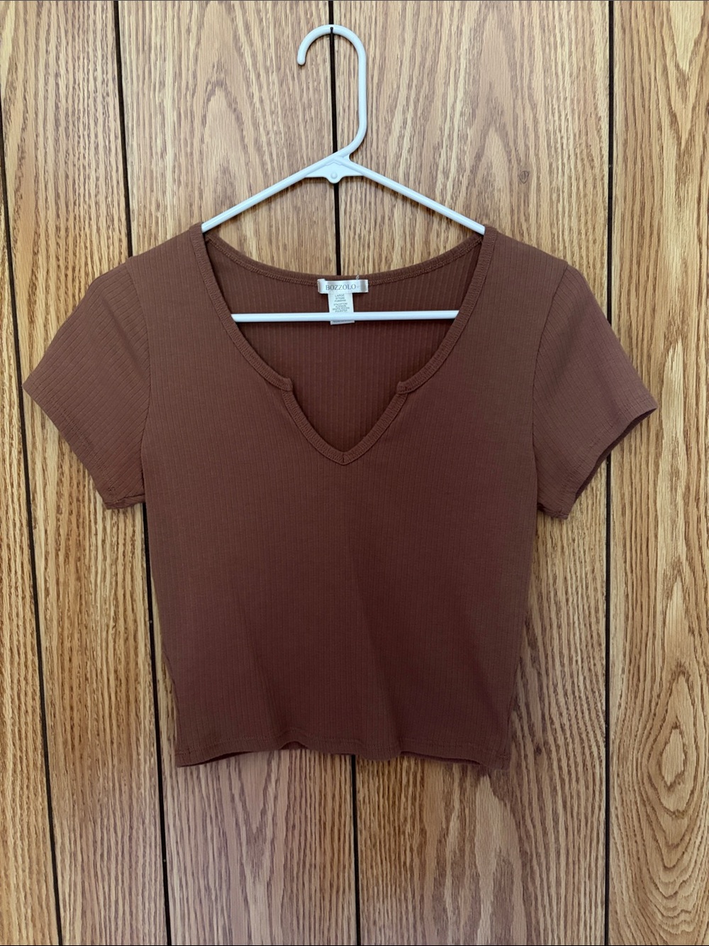 Brown Crop Top